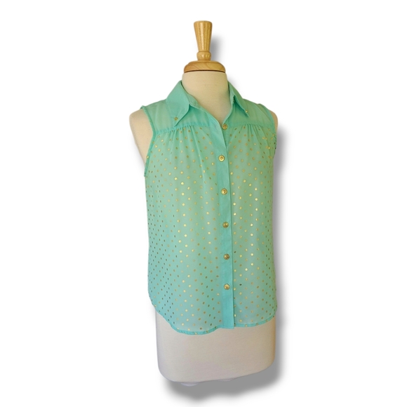 Mine Sheer Sleeveless Open Back Top. Size Medium - Picture 1 of 8